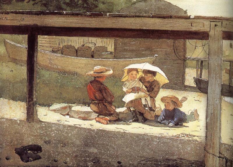 Winslow Homer To look after a child Germany oil painting art
